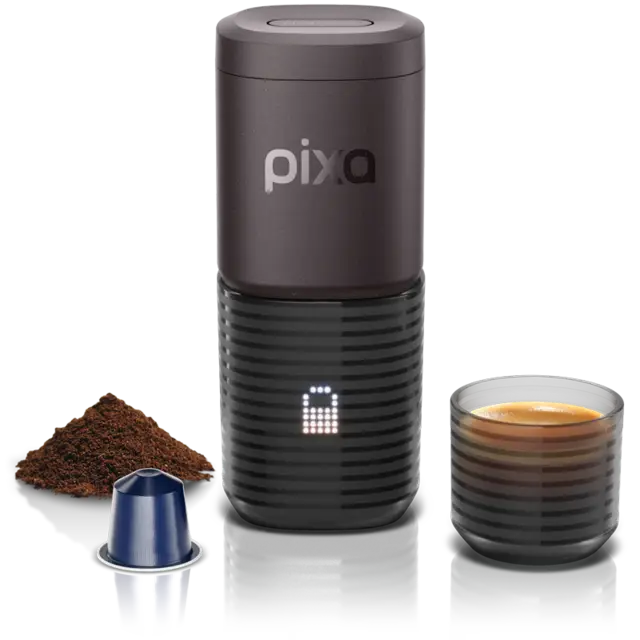 Kracherpreis Espressomaschine Pixapresso dark burgundy