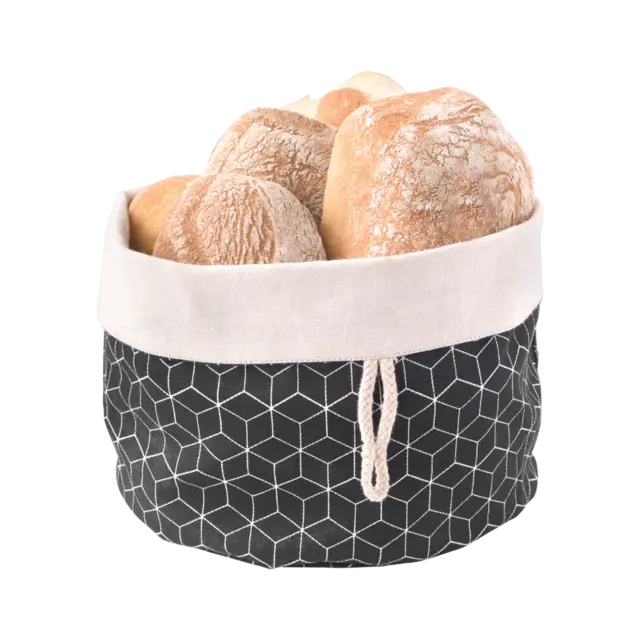 Echt Brotkorb faltbar schwarz