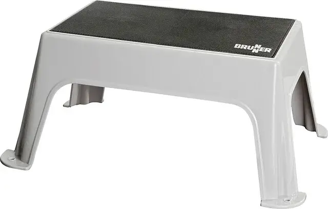 Letzte Chance Trittstufe BRUNNER mit Antirutschmatte 40,5 x 24,5 x 25 cm Farbe grau