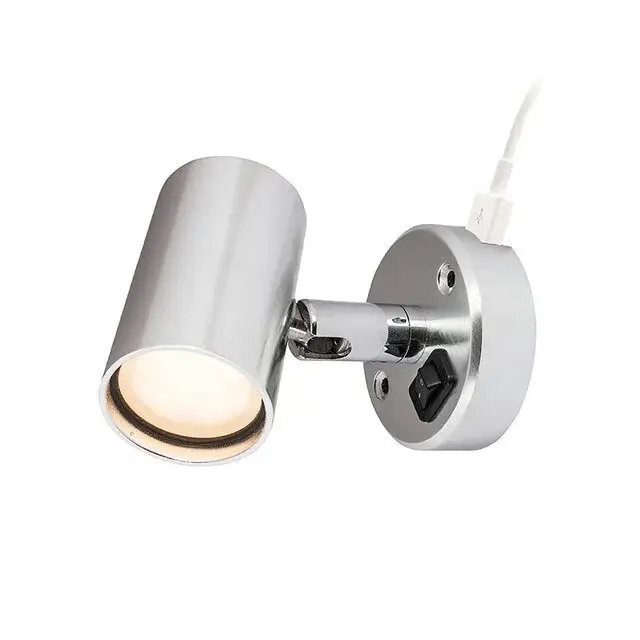 Wandleuchte Frilight Mini Tube D2 up + down mit Schalter 2 x 18 SMD, 12 V, 1,2 W mit USB Anschluss Sichere Zahlung