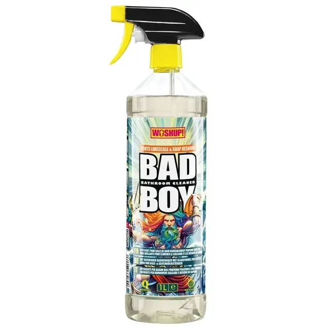 Preis Gesenkt Sanitärreiniger Bad Boy – mit mehrsprachigem Etikett