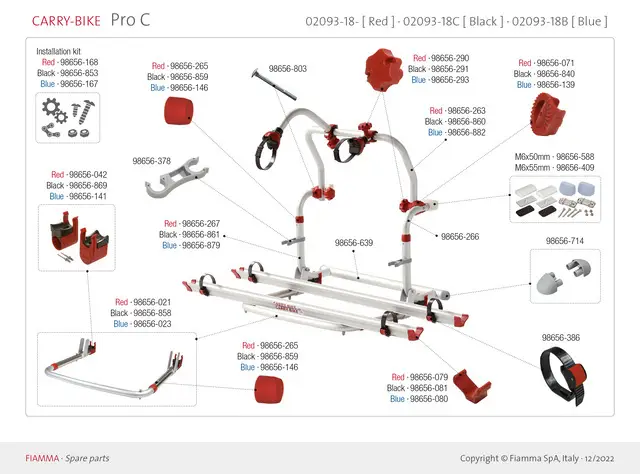 Haltestruktur unten zu Carry Bike Pro C, Pro Deluxe Markenware