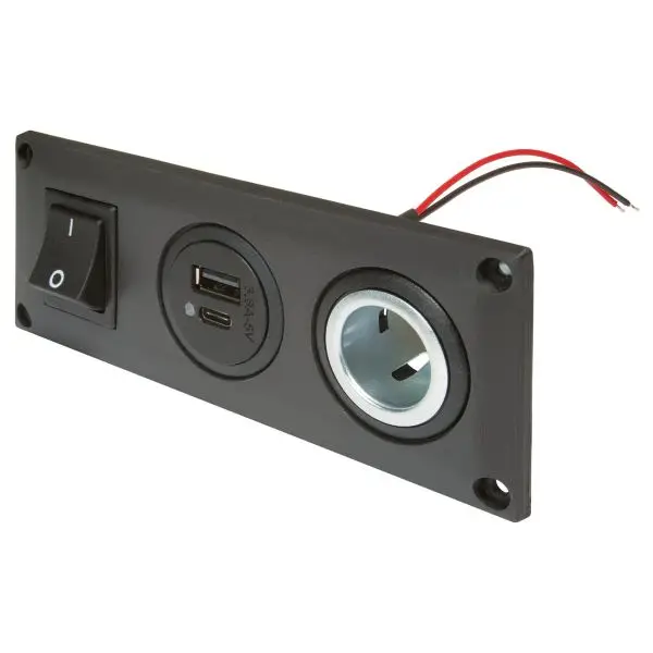 Einbausteckdose schaltbar, Power | USB-A | USB-C Versand Am Gleichen Tag