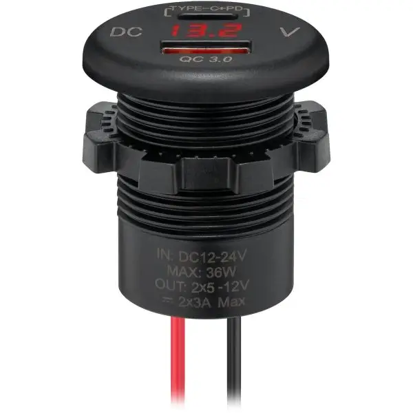 Bestpreis Einbauladegerät USB-A | USB-C 18 W