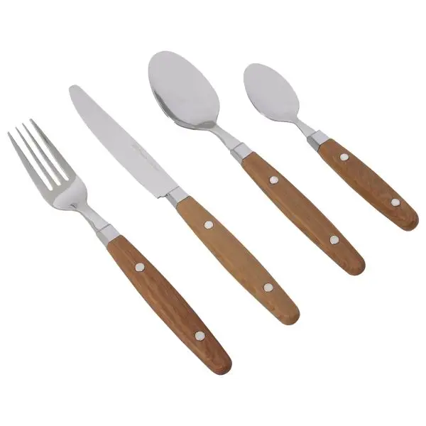 Preis Gesenkt Besteckset Wood