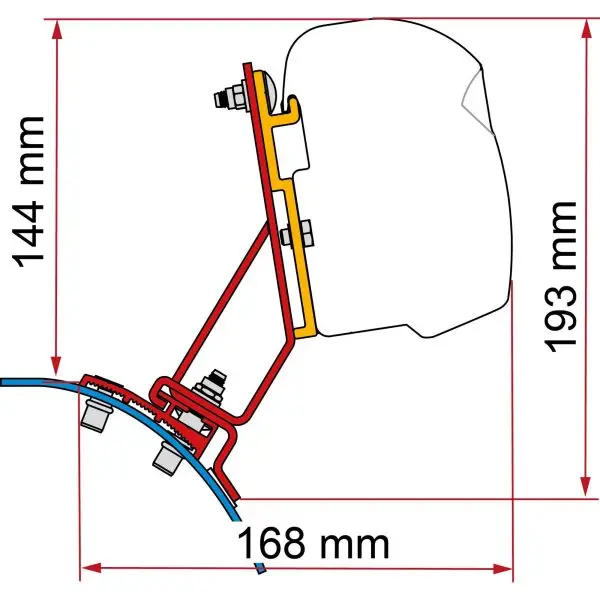 Expressversand Markisenadapter Kit Stellantis (PSA) für F43, F45, F45s