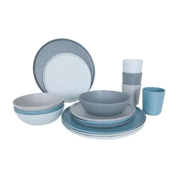 Geschirrset Molvadite, 16-teilig, blau/grau Top-Preis