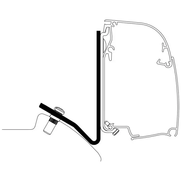 Adapter für MB Sprinter ab Bj. 2006/04 mit SCA Aufstelldach zu TO Serie 5 Direktkauf