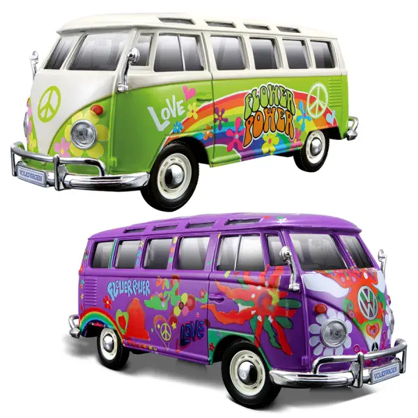 Top-Seller Maisto Fahrzeugmodell VW Bus Samba Hippie-Line