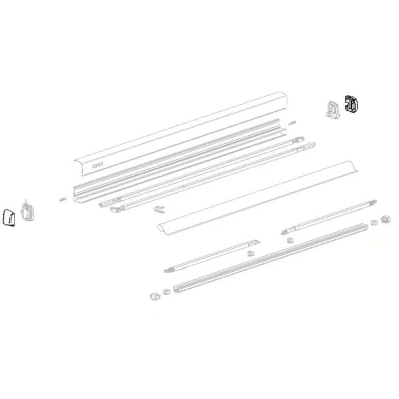 Thule Endkappen links u. rechts anthrazit für Omnistor 3200 (Nr. 1500603518) Finale Aktion