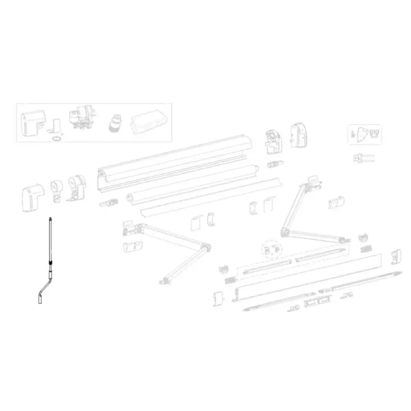 Garantierte Lieferung Thule Nothandkurbel f. Motor-Version für Omnistor 5200/6300 (Nr. 1500603195)