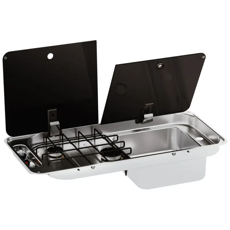 Can Kocher-Spülenkombination FL1501, 71,6 x 34 cm - Spülbecken rechts Angebot