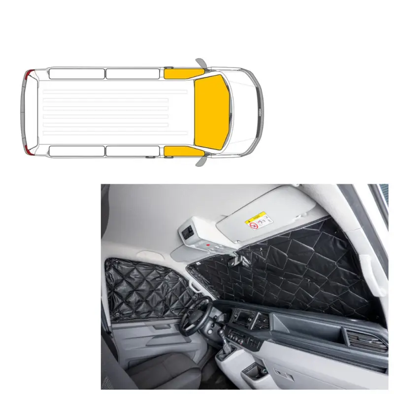 Zertifiziert Carbest Premium Thermomatten Blackline Fahrerhaus 3-tlg Renault / Opel 02-14