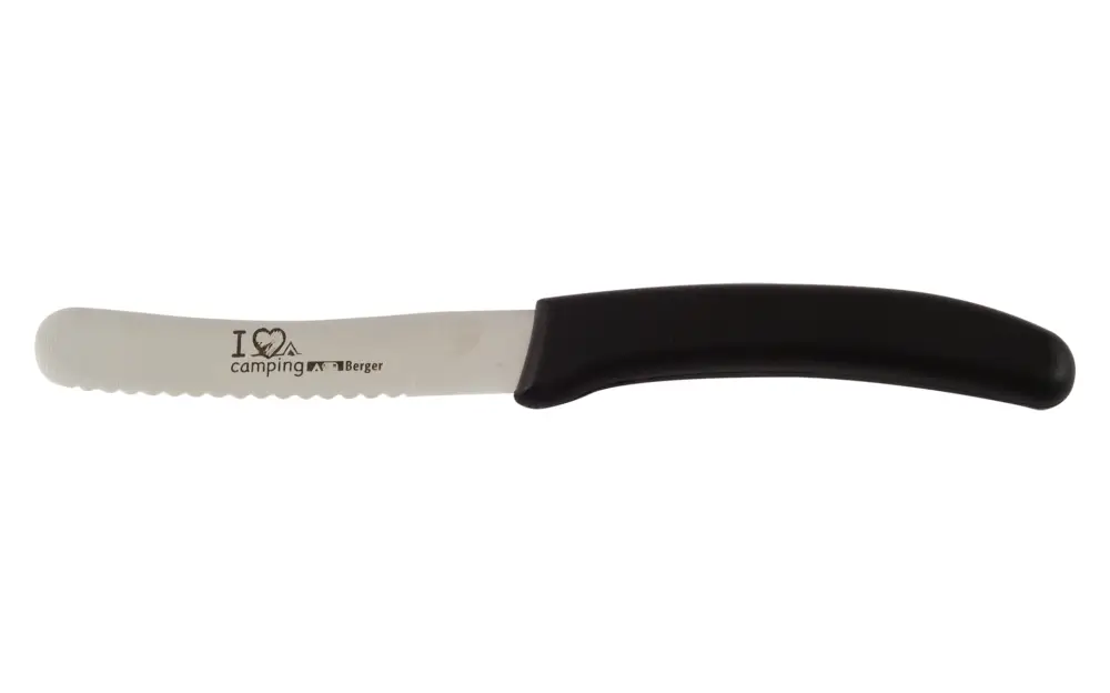 Berger Frühstücksmesser I Love Camping Kostenloser Rückversand