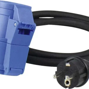Neue Kollektion AS Schwabe Adapterleitung mit Schutzkontaktstecker und CEE Kombi-Kupplung 3-polig