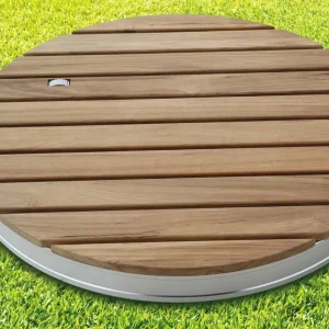 Rabatt Breuer Fontana Gartendusche / Bodendusche Holz rund