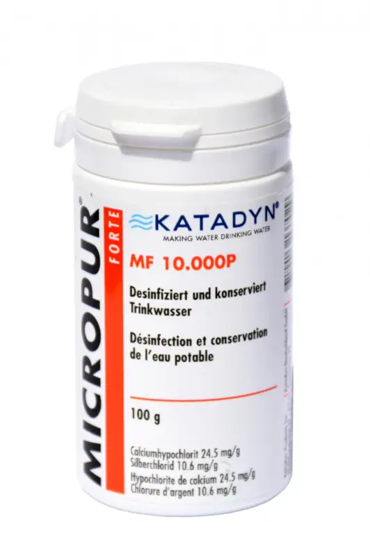 Katadyn Micropur Forte MF 10000P Pulver Wasserentkeimung Trinkwasser 100g Mega-Angebot