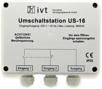 IVT US 16 Umschaltstation 230 V 16 A 3600 VA Neuheit