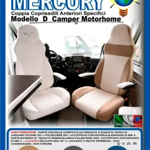 Ideatermica Mercury D Sitzbezug mit integrierter Kopfstütze und Gurten 2 Stück Knallerangebot