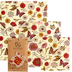 Preisknaller Bees Wrap Vegan Pflanzenwachstuch 3er-Pack gemischt