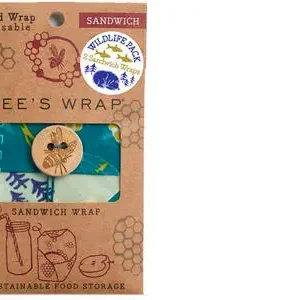 Bees Wrap Bienenwachstuch für Sandwiches 2er-Pack Wildlife Limited Angebot