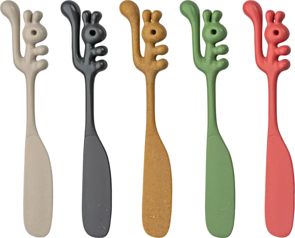 Koziol Yummi Streichlöffel 0,6 x 4,3 x 20,5 cm 1 Stück Schneller Versand