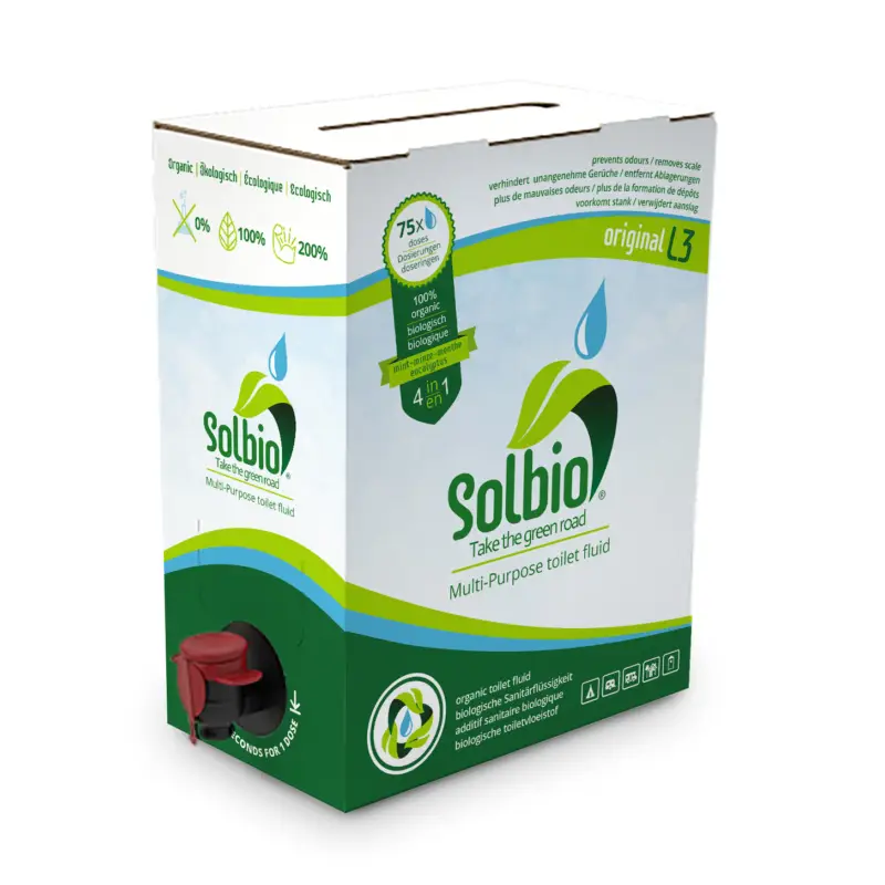 Solbio Sanitärzusatz Original für 4 Anwendungsbereiche 3 Liter Wochenendangebot