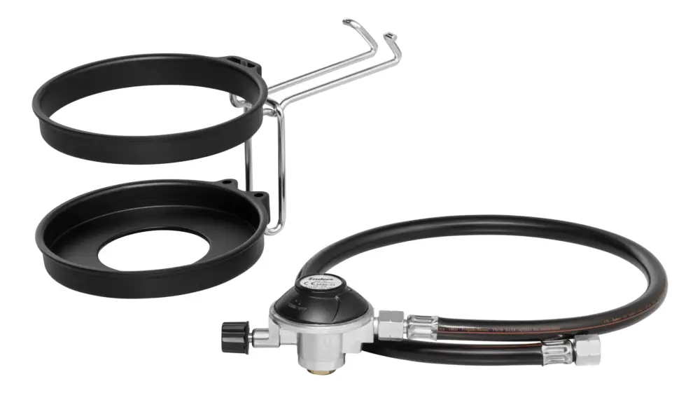 Enders Kartuschenhalter-Set inkl. Gasschlauch und Regler 50 mbar für Gasgrill Urban II / Explorer II Begrenztes Angebot