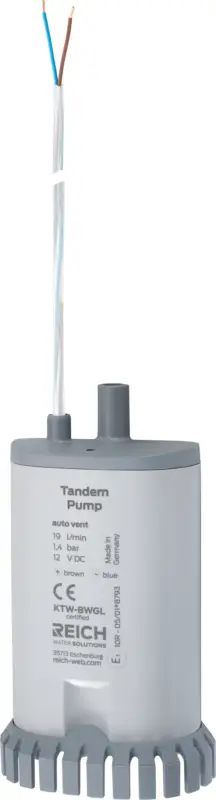 Reich Tandem Tauchpumpe mit Rückschlagventil 12V 1,4 bar 19 l/min Super-Preis
