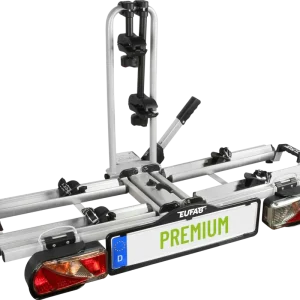 Must-Have Eufab Premium Kupplungs-Fahrradträger zusammenklappbar in Silber für 2 Fahrräder oder E-Bikes
