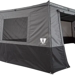 Vickywood Leaf Seitenwände Erweiterungs-Set für 180° Heckmarkise 150 cm grau Kostenloser Rückversand