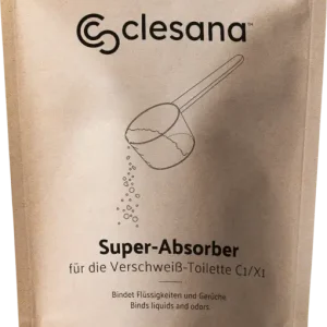 Direktkauf Clesana Super-Absorber Granulat mit hoher Saugkraft für Clesana Verschweiß-Toilette C1 / X1