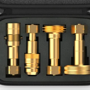 DREHMEISTER LPG Gasflaschen Adapter Set inklusive Etui W21.8L/G.12 Ausverkauf