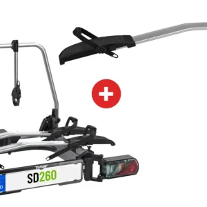Direkt Vom Hersteller Eufab SD260 Flügeltür Kupplungs-Fahrradträger für 3 Fahrräder, E-Bike geeignet