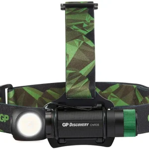 GP Batteries CH35 Multifunktions-Stirnlampe 600 Lumen mit USB-Ladefunktion Geprüft