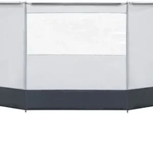 Sonderangebot Windschutz Columbus 400 Farbe grau / dunkelgrau