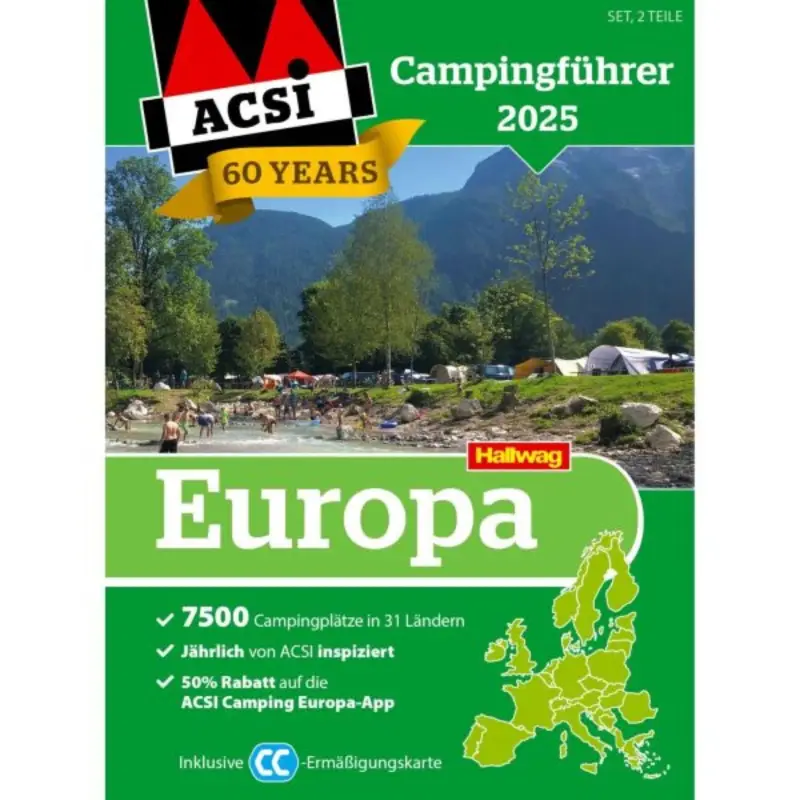 Billig ACSI Campingführer Europa 2025