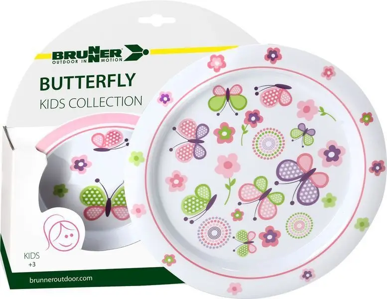 Brunner Geschirr-Set Butterfly Kids ab 3 Jahre Markenprodukt