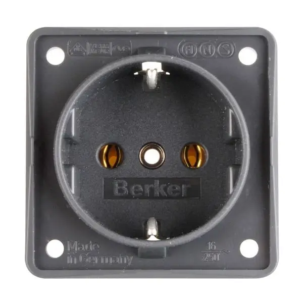Berker Steckdose Schuko anthrazit Letzte Chance