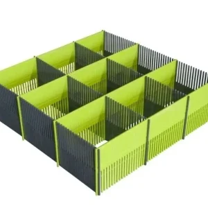 Purvario Stauleiste 100 MAXXI lime, dunkelgrau Echt
