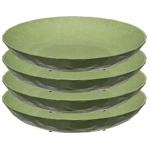 koziol Organic Suppenteller ø 22 cm 4er-Set grün Super-Preis