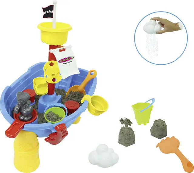 Sand- und Wasserspieltisch Jamara Pirat Jack 21-tlg. Knallerangebot