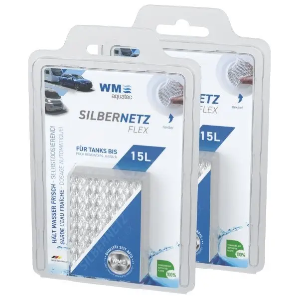 WM Aquatec Silbernetz flex Wasserkonservierung für 15 l Tank, 2er-Set Aktuell