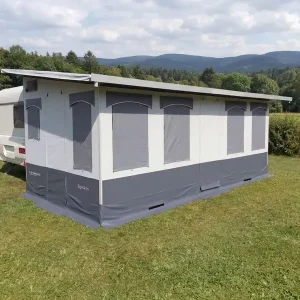 Hahn Zelte Freistehendes Dauerstandzelt Egeskov Sondermodell 570 x 300 cm Ausverkauf
